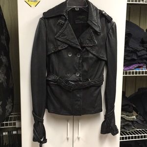All Saints leather jacket.